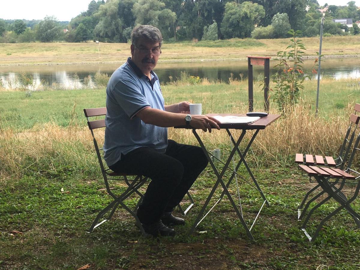 Pension Elbkiosk Kleinzadel Bagian luar foto