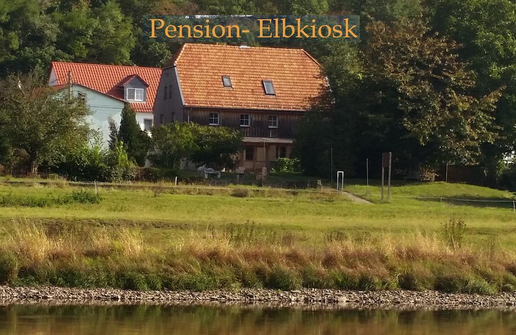 Pension Elbkiosk Kleinzadel Bagian luar foto