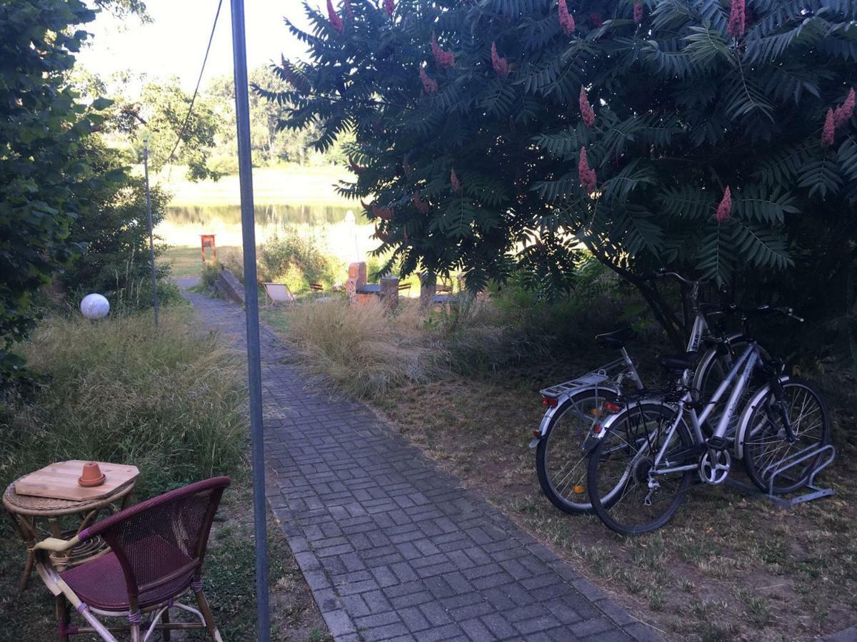 Pension Elbkiosk Kleinzadel Bagian luar foto